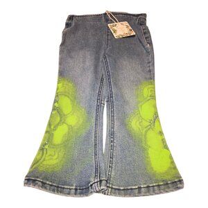 NEW-Chelsea & Violet Baby Girls 12-18m light Blue Flare Jeans